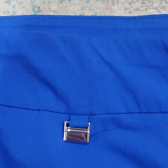 Alfani Cobalt Blue Pull on Capri Pants - Picture 3 of 12